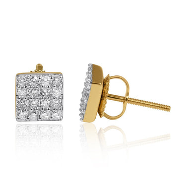 10k Yellow Gold Diamond Earring 0.40 CTW